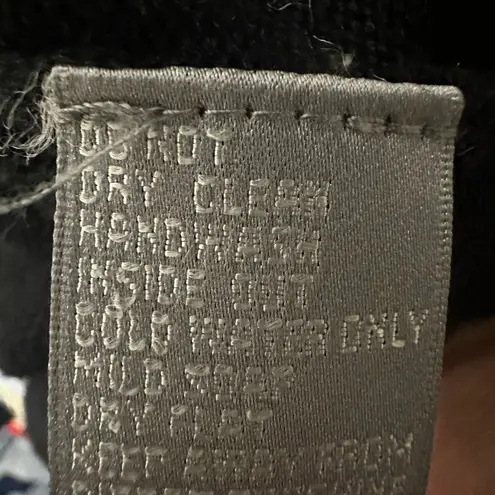 Berek holiday nativity scene women’s black cardigan sweater size m glitz, glam Size M