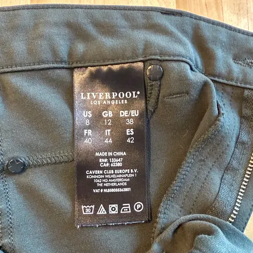 Liverpool Jeans Company Liverpool Mid-Rise Madonna Peat Green Ponte Knit Jegging Legging Pants, 8/ 29