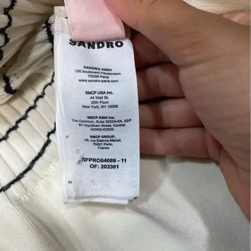 Sandro Striped Knit Maxi Dress Size 36