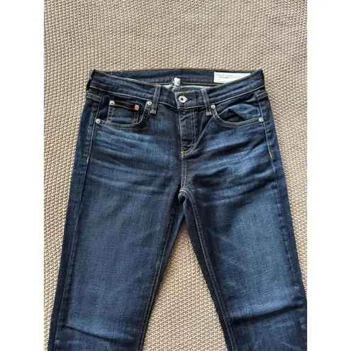 Rag and Bone  Jeans Women's‎ High Rise Skinny Dark Blue Denim Jeans Size 25