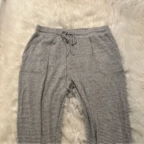 Gibson Jogger Sweatpants Gray White Stripes