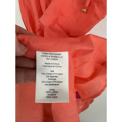 Veronica Beard Fitz High-Low Cotton Blend Midi Dress Size:6 $548 NWT