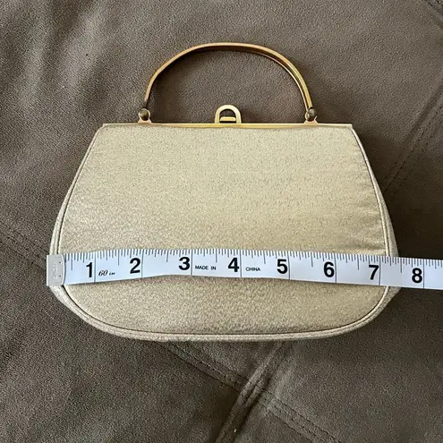 MM Couture Vintage Morris Moskowitz Shimmery Golden Clutch - 1960s