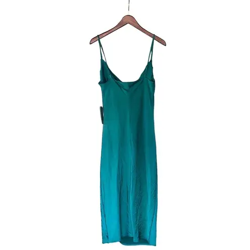 Justify Green midi slip dress