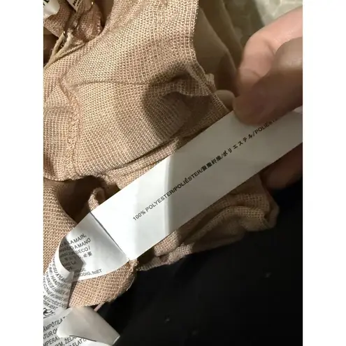 Moon River NWT Size Large Shorts 3” Inseam Beige Neutral Paper Bag Boho Belted