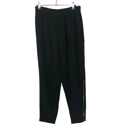 Everlane  Black Japanese Geoweave Zip Hem Dress Casual Pants 10