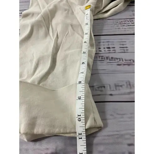 Focus 2000 Trench Pea Coat Womens 10 Belted Lined Linen Blend Mid Length