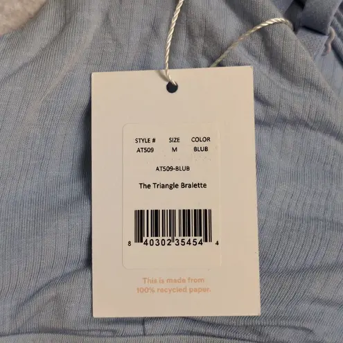 ANDIE Triangle Bralette Bluebell Loungewear Size M New
