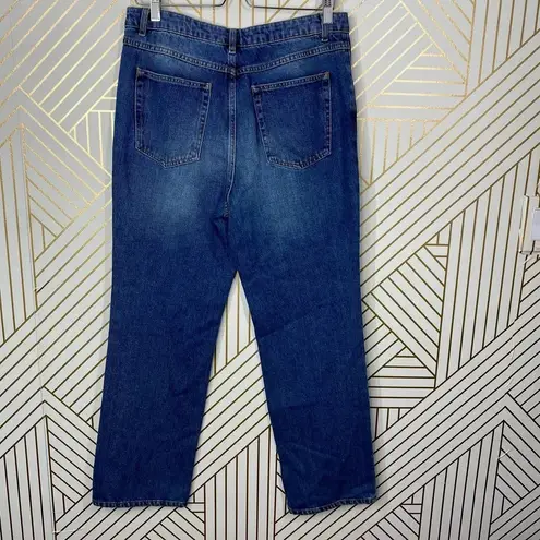 ALC Frank ALC A.L.C. Malone Jeans Pant Cropped High Waist Denim Medium Wash Blue Size 10