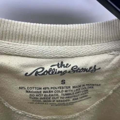 The Rolling Stones Oversized Voodoo Lounge Sweatshirt Small 1994 Tour Yellow Graphic