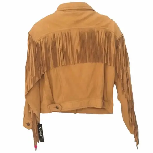 Andrew Marc Vintage: new ᯾ Soft Leather Suede Fringe Jacket ᯾ Western Saddle ᯾ M