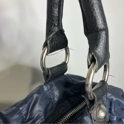 LP/LP quilted puffer purse navy blue 14” x 8.5” x 4” Black