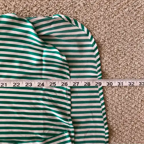 Vine & Love Striped Oversized Button Down Blouse Shirt Top Size Small Silky EUC