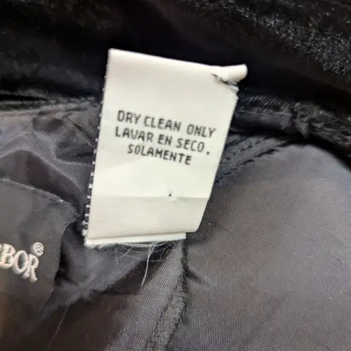 Sag Harbor 90s Vintage Crushed Velvet Short Sleeve Dress by Black Size 14