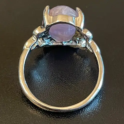 Amethyst Purple S925 silver woman ring size 7.5