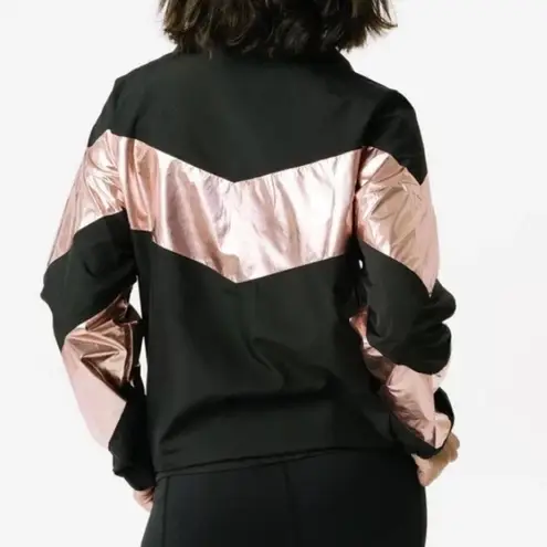 Zyia Active Pink Shine Block athletic jacket size L
