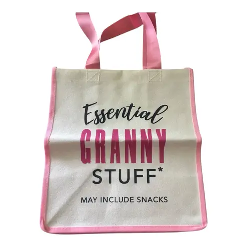 Essential Granny Stuff Tote Bag May Include Snacks Novelty Gift Tan