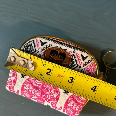 Pink Elephant Pattern Women's Coin Purse