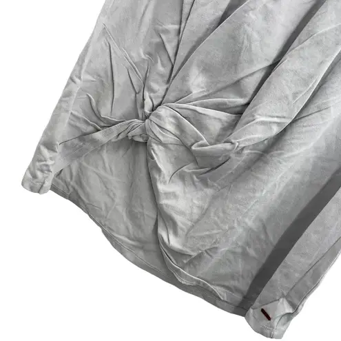 n:philanthropy Leonardo Knot Front Short Casual Shirtdress Grey Small New