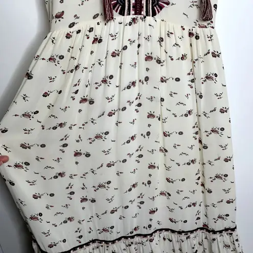 Ulla Johnson Leena Silk Embroidered Midi Dress Womens Size 0