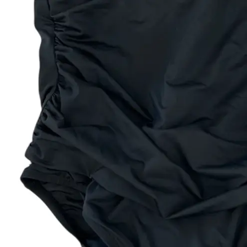 La Blanca Island Goddess Lingerie One Piece Swimsuit, Black, Size 22W, NWT