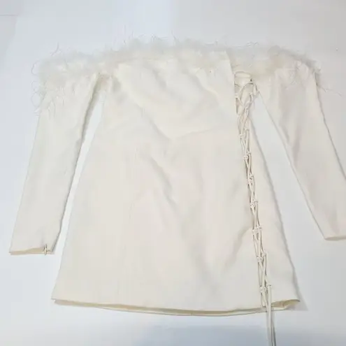 Camila Coelho Astrid Mini Dress in Ivory Medium