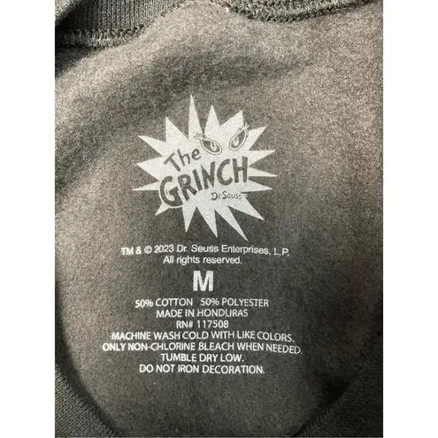 Dr. Seuss Grinch Naughty Naughty Naughty Black Sweatshirt M