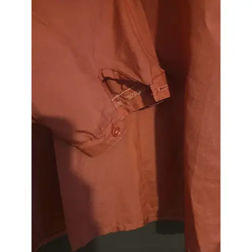 Khaki Roberts California Medium Vintage Blouse Women's Pink Button Down Shirt