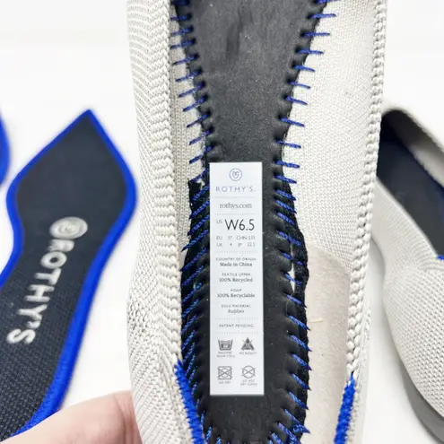 Rothy's [Rothy’s] The Point Birdseye Gray Slip On Washable Ballet Flats Pointed Toe 6.5 - Image 10