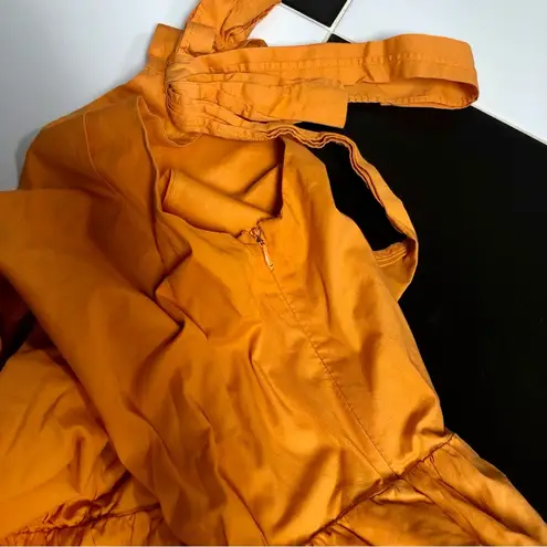 Color Me Courtney Louise Maxi Dress Orange Colorblock Vibrant Tangerine Citrus 8