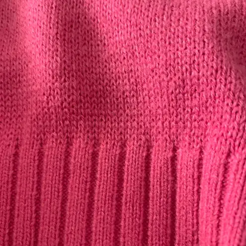 Divided H&M  Sweater Womens Small Pink Cropped Long Sleeve Sweater V-Neck