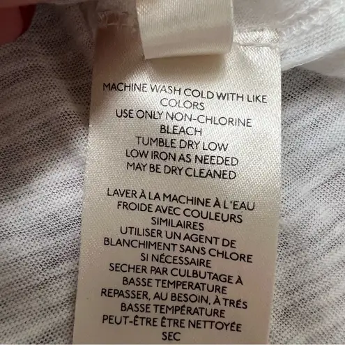 Free People  We The Free On My Mind V Neck Dolman Sleeve Relaxed Shirt White Sm