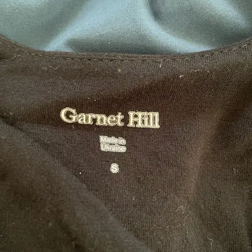 Garnet Hill Black Cross Top Sleeveless Dress Black S