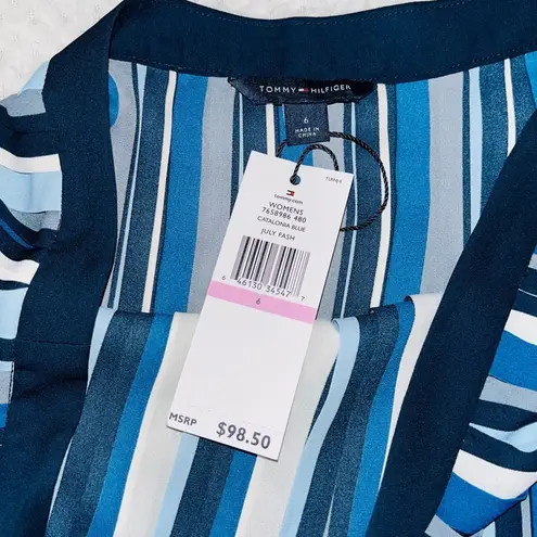 Tommy Hilfiger  Striped Pleated Skirt sz 6 NEW!!