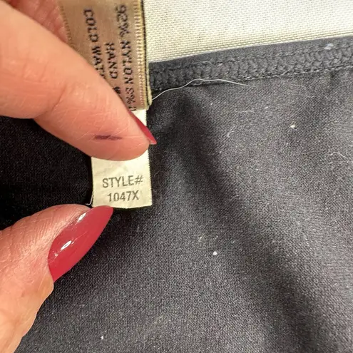 LAST TANG0 Black L/XL Sleeveless Scoop Neck Ruched Tank Top Size L