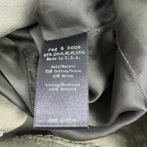 Rag and Bone  Women's‎ Sz 2 Chest Pocket Fatigue Army Military Utility Jacket Coat