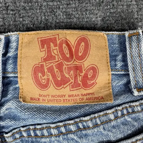 Levi's Vintage 90s BATMAN  Embroidered Button Fly Too Cute Jeans 24x29 USA Made