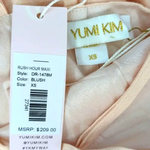Yumi Kim REVOLVE | RUSH HOUR MAXI WRAPPED DRESS IN BLUSH | XS