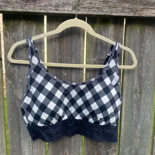 Maurice's  Black and White Gingham Plaid Bralette NWT | XXL