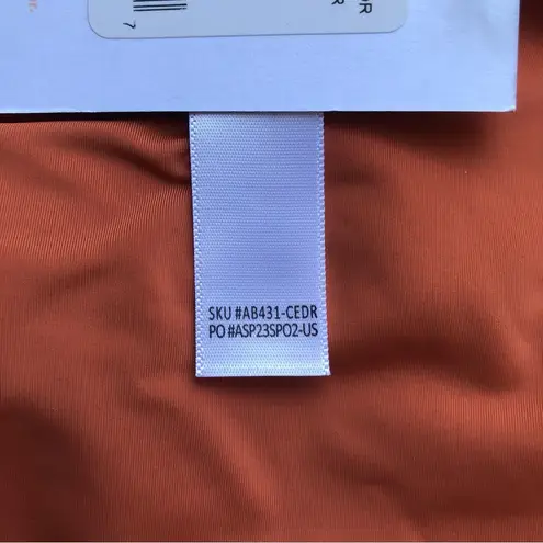 ANDIE NWT The Symi Sustainable High Leg Cut Low Rise Bikini Bottom Cedar XXL