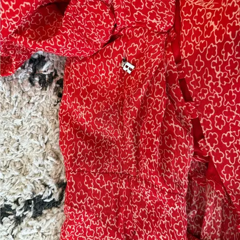 ROTATE Birger Christensen
Jacquard Open Back Dress Red Size 10