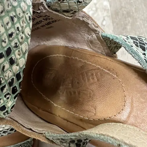 FreeBird Turquoise Casandra Sandal Bootie Size 7 Tan