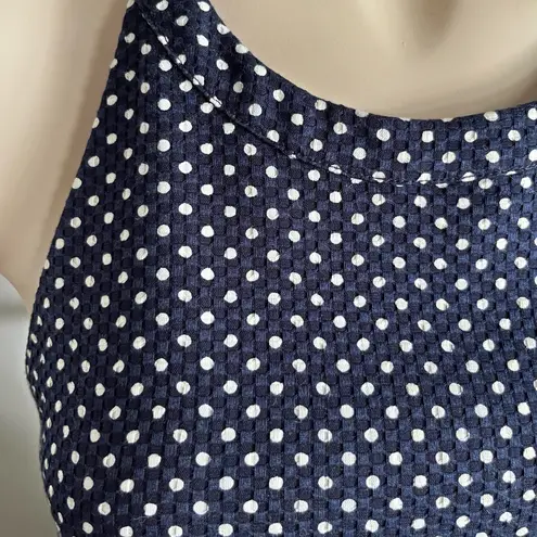 The Limited Navy Polka Dot Halter Dress Size 2 | Fit & Flare Retro Sleeveless