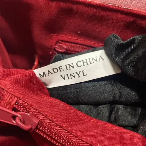 Rosetti Elegant Red Crocodile-Embossed Handbag