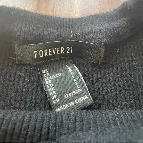 Forever 21 Cropped Sweater-Knit Tank Top Size L