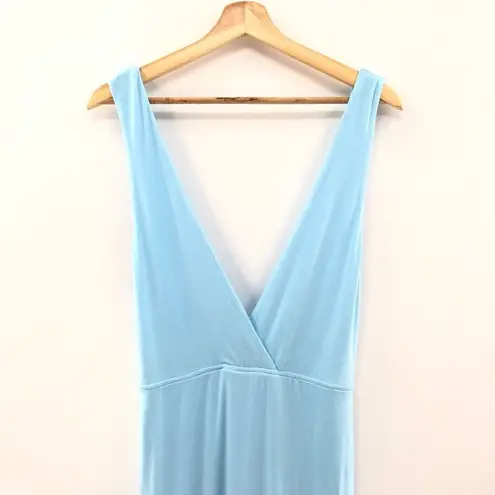 superdown  Erika Deep‎ V Jersey Maxi in Baby Blue M
