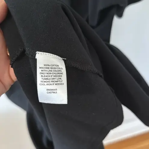 Melrose and Market Black Boxy Short Sleeve 100% Cotton T-Shirt size large