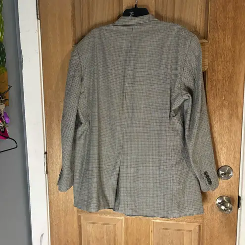 Brooks Brothers gray Coat Mens 48L Silk And Wool Blend Preppy Formal