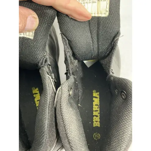 Womans Brahma Citrus Size 6.5 Black Leather Steel Toe Work Boots NWOT