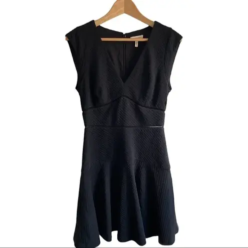 Rebecca Taylor - Taylor Dress Mini Cap Sleeve Pointelle 4 Black